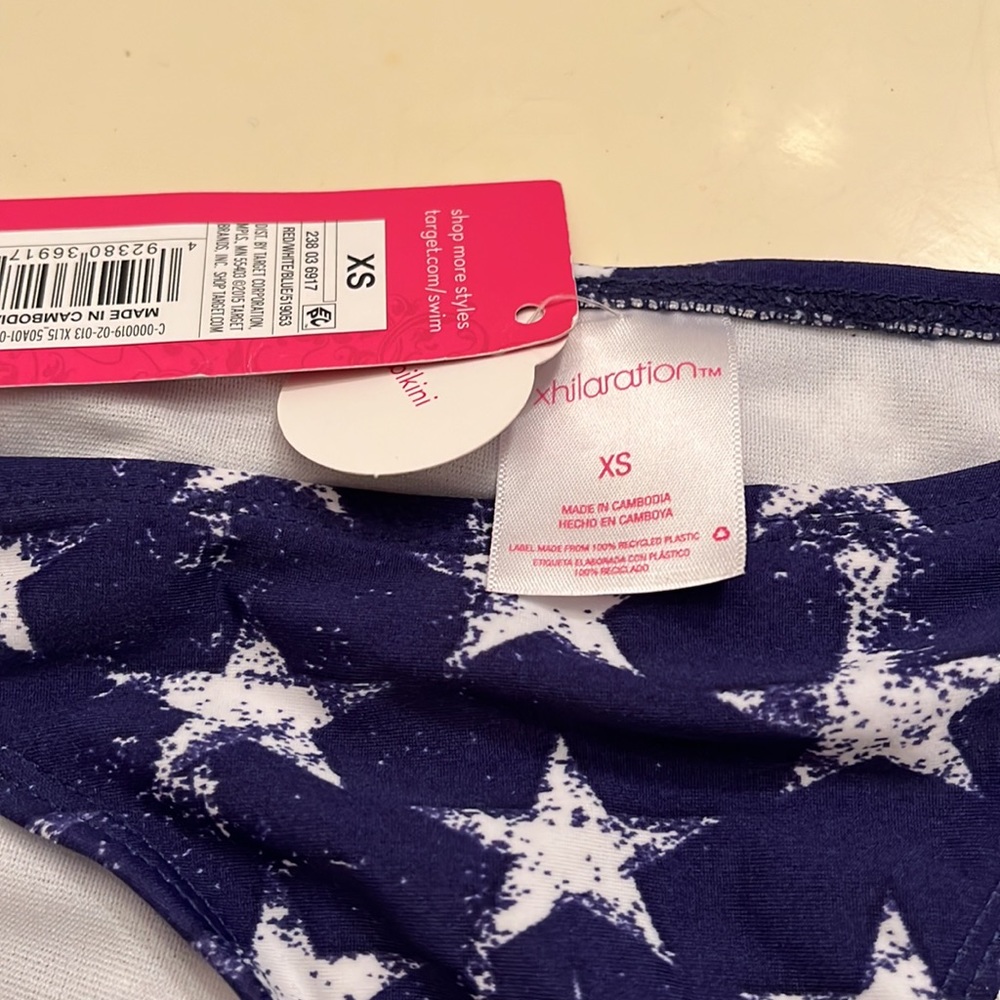 Swimsuit bikini bottom XS Stars stripes NWT - Picture 4 of 5